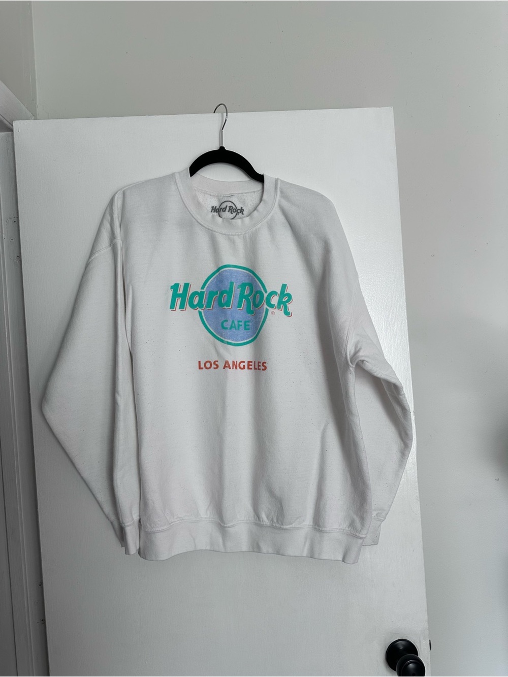 Hard Rock Cafe White Crewneck Sweatshirt
